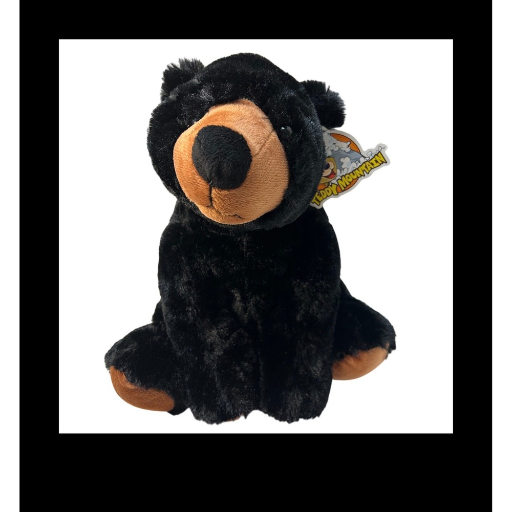 Teddy Mountain Hucklebeary Black Bear 16 Inch Plush Stuffed Animal 0658 New
